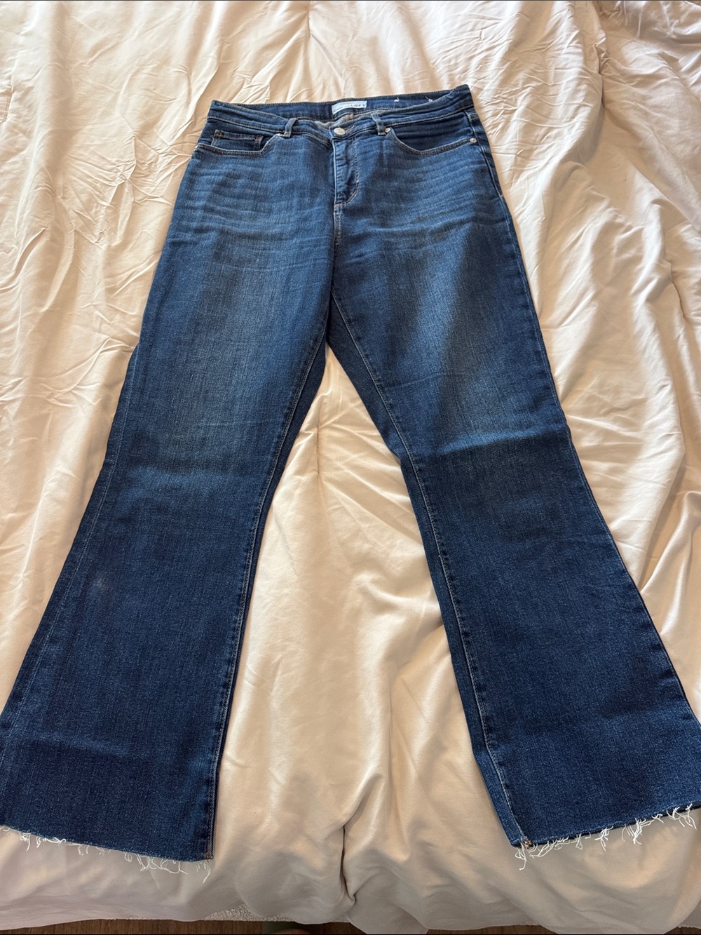 Loft The Kick Crop Jeans Dark Blue Size 29/8